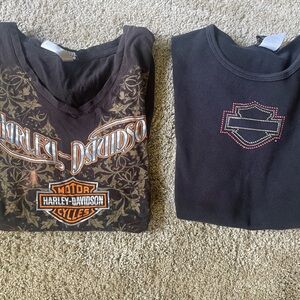 Harley Davidson woman’s T Shirts size L & XL ( Lot of 2)